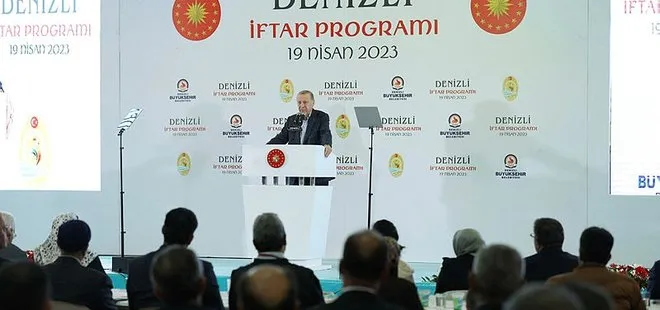 Başkan Erdoğan’dan Denizli’deki iftar programında önemli açıklamalar: Naylon adayı umut diye yutturmaya çalışıyorlar!