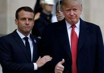 Macron ve Trump'tan koronavirüs görüşmesi
