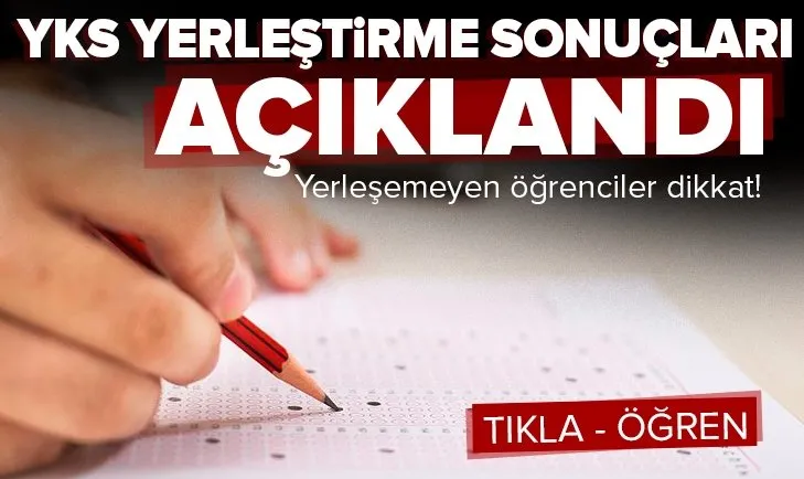 Son dakika: 2021 YKS yerleştirme sonuçları açıklandı! ÖSYM Başkanı Halis Aygün: Bu seneye özel ikinci ek yerleştirme yapılacak