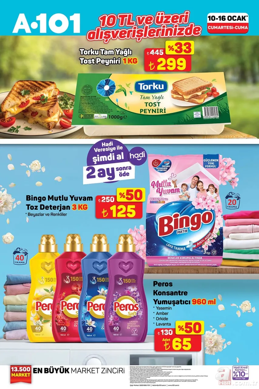 A101 Haftanın Yıldızları 10-16 Ocak kataloğu çıktı! Toz deterjanda yüzde 50 indirim 4