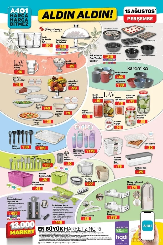 15 Ağustos A101 kataloğu 2024 | Aldın Aldın denildi ürünleri gören koştu: Elektrikli moped, 6500 flat tiny house, çekme karavan... 2