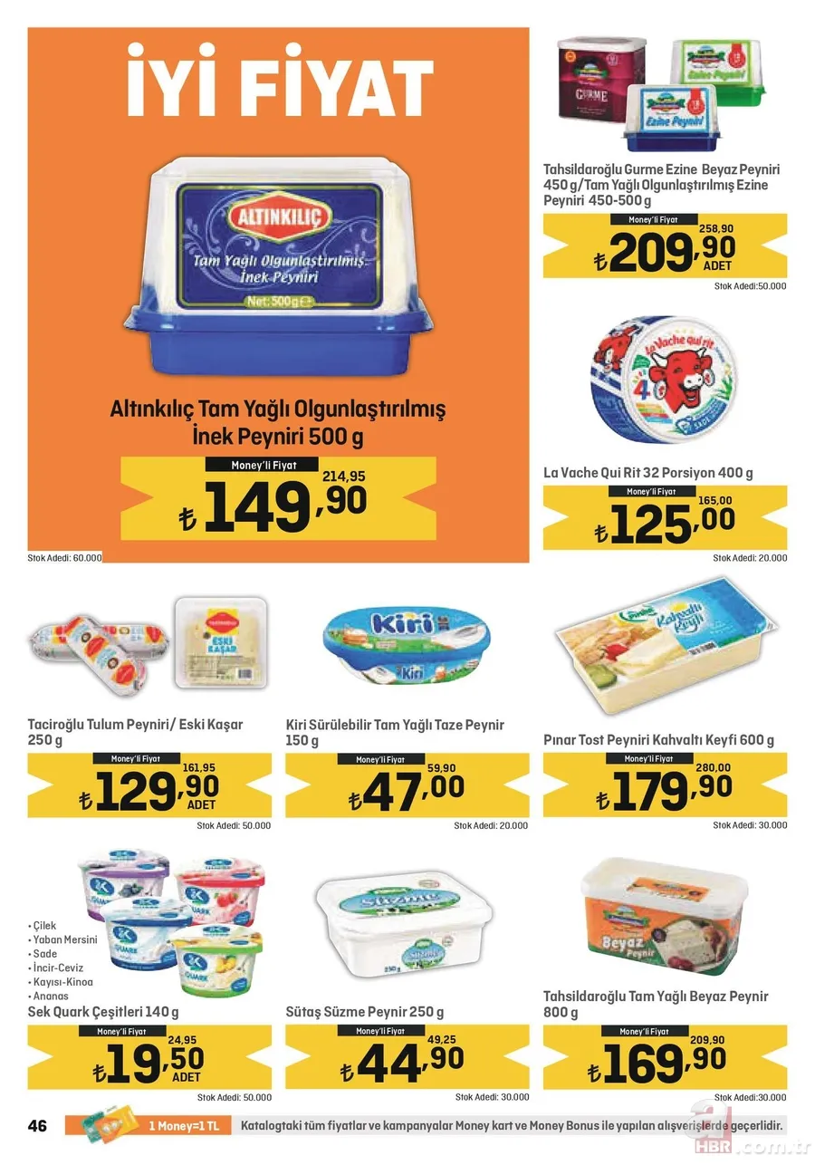 Migros 26 Nisan indirim kataloğu yayında! Migros’da 5KG Un 69,00 TL, Süzme Peynir 59,90 TL, Salça 39,95 TL, Ayçiçek Yağı 5L 199,95 TL’den satışta 11
