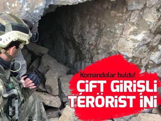 Teröristlerin kullandıÄı maÄarayı komandolar buldu