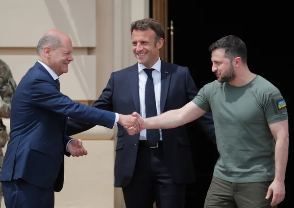 Son dakika: Ukrayna'da önemli gün! Kiev'de beşli zirve: İşgal sonrası bir ilk - 2