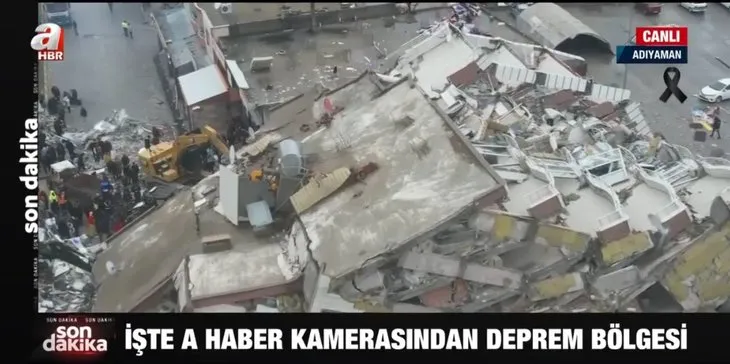 A Haber drone kamerasından DEPREM bölgesi! Facianın boyutunu gözler önüne seren dehşet verici görüntüler