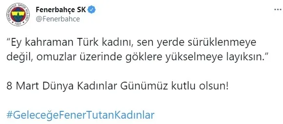 Spor camiası 8 Mart Kadınlar Günü’nü kutladı