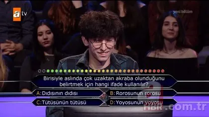 Milyoner tarihine geçen an! Kim Milyoner Olmak İster 821.bölüm soru ve cevapları