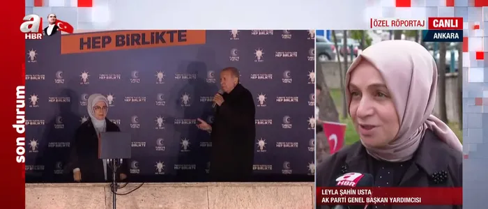 Cumhurbaşkanı seçiminde 2. tura doğru! AK Parti Genel Başkan Yardımcısı Leyla Şahin Usta A Haber'de - 1