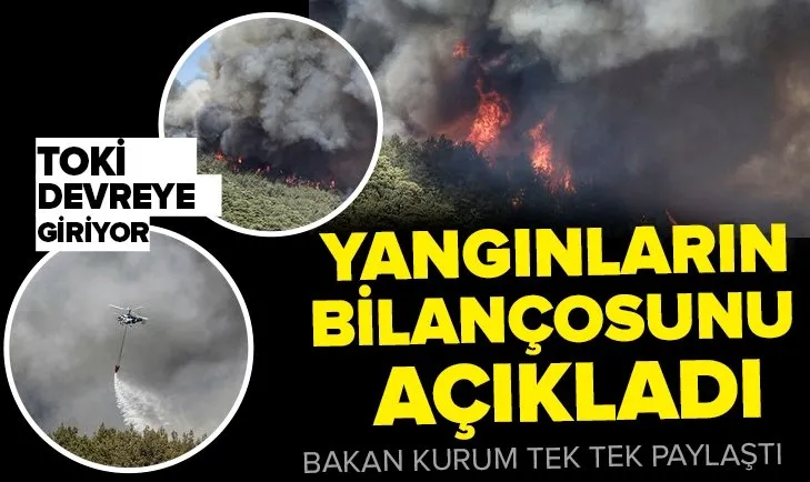 Yangınlarda son durum ne? Bakan Murat Kurum açıkladı: 1 yıl içerisinde teslim edeceğiz