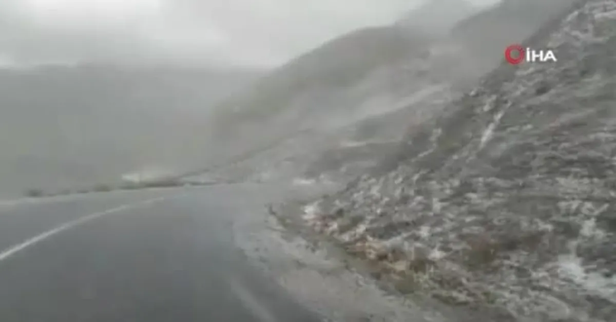 Van Bahçesaray’da kar yağışı başladı! Meteorolojiden o iller için dolu uyarısı