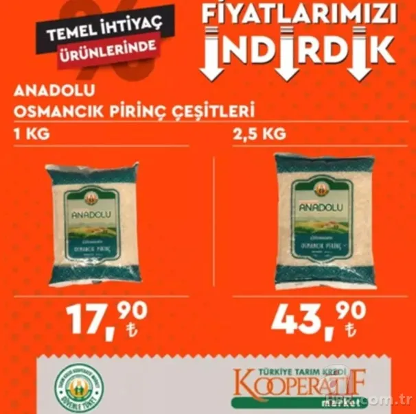 Tarım Kredi marketlerinde indirim! Hangi ürün ne kadar oldu? Tarım Kredi'de eski ve yeni fiyat listesi 18