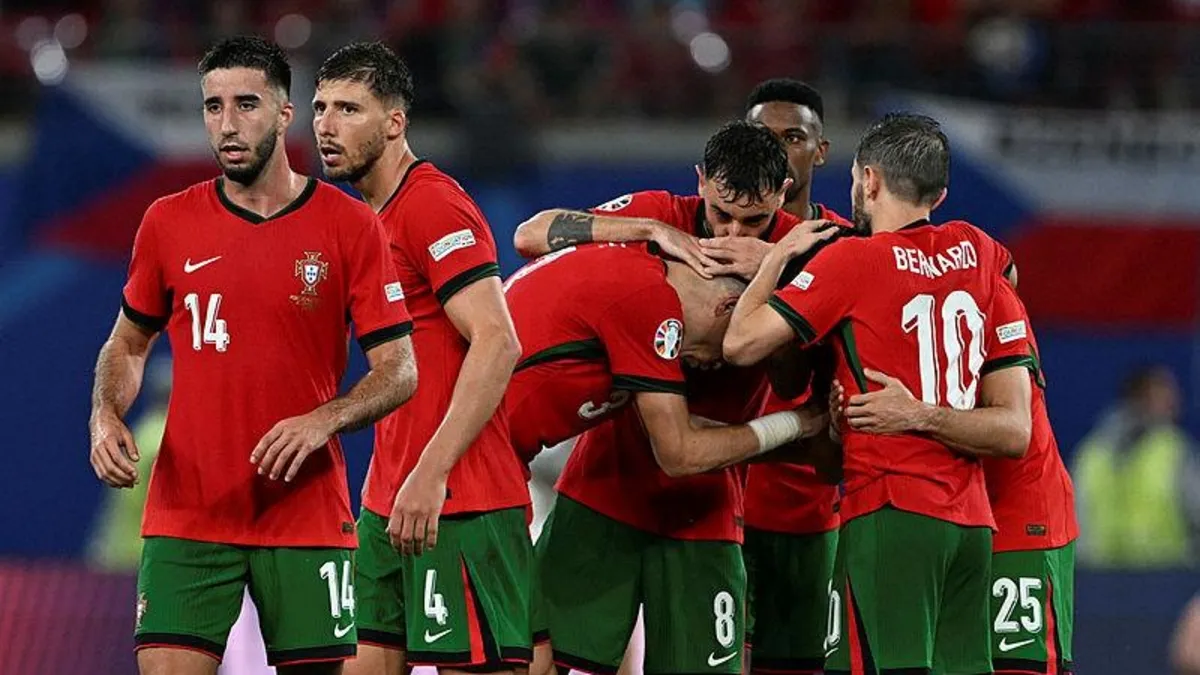 Portekiz son anda güldü! Mücadelede Portekiz - Çekya'yı 2-1 devirdi