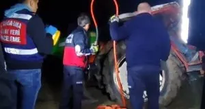 Traktör tarlaya uçtu: 1 ölü
