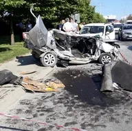 İstanbul Başakşehirde feci kaza!