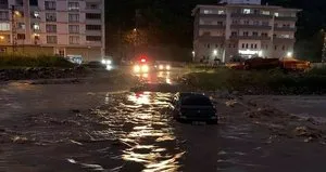 Giresun’da dere taştı 200 kişi mahsur kaldı