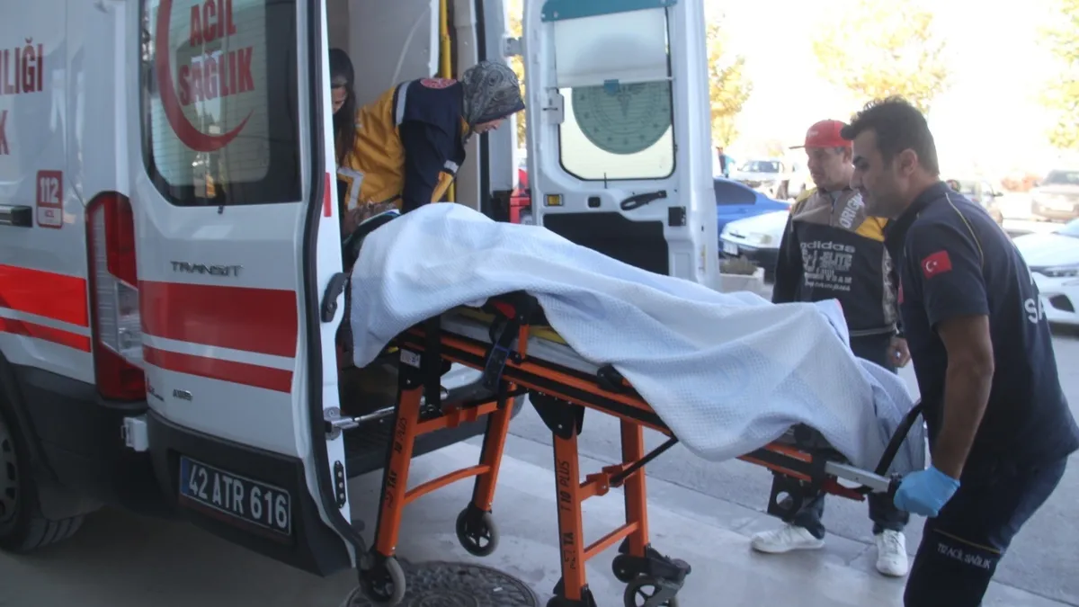 Konya'da çalıştığı inşaatta düşen adam yaralandı