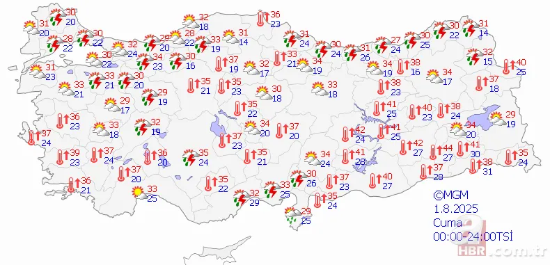 Tropik nem etkisi sona eriyor! Sıcaklıklar 5 derece düşecek: Meteoroloji gün gün paylaştı: İstanbul dahil 31 ilde gök gürültülü yağış 7