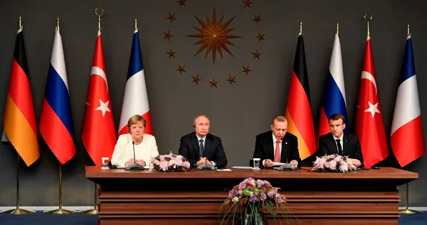 İstanbul'da tarihi 4'lü Suriye Zirvesi sonrası liderler ortak açıklama yaptı - 1