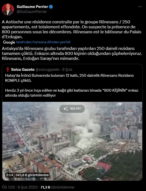 fransiz-provokator-guillaume-perrierin-turkiyeye-girisine-izin-verilmedi-deprem-uzerinden-skandala-imza-atmist-1676063893686.jpg Fransız provokatör Guillaume Perrier'in Türkiye'ye girişine izin verilmedi: Deprem üzerinden skandala imza atmıştı - 2