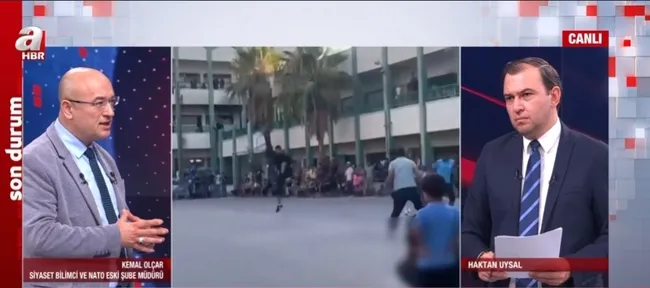 İsrail okula sığınmış top oynayan çocukları katletti! İsrail’in taktiklerini canlı yayında anlattı