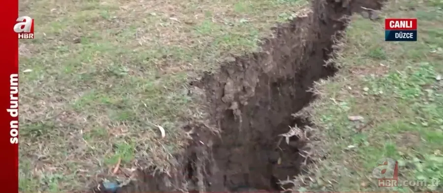 Düzce’de 5,9 büyüklüğündeki depremin izleri ortaya çıktı! İşte 5,9’luk depremin fay kırığı 4