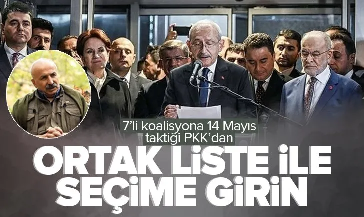 7’li koalisyonun seçim taktiği PKK elebaşı Mustafa Karasu’dan: Ortak liste ile seçime girin