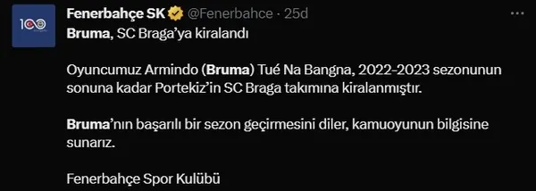 Bonservisi geçtiğimiz günlerde alınmıştı: Bruma Braga’ya kiralandı