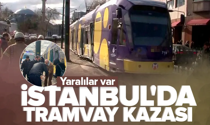 Kabataşta korkutan tramvay kazası!