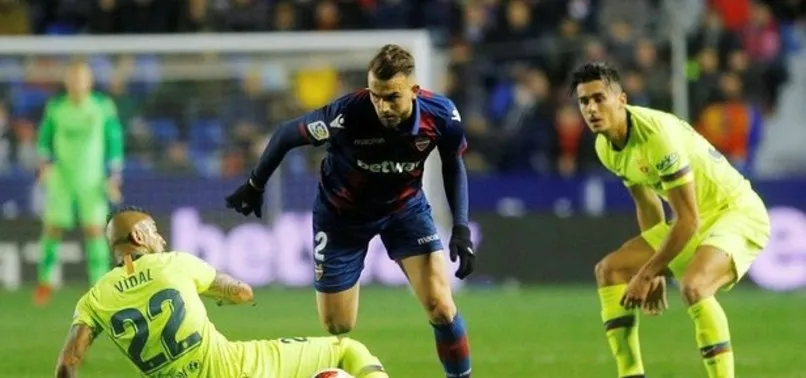 Barcelona Kral Kupası'nda Levante'ye 2-1 yenildi