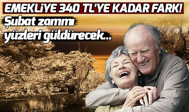 Emeklinin Şubat zammı belli oldu! Emekli maaşında 340 liraya kadar artış...