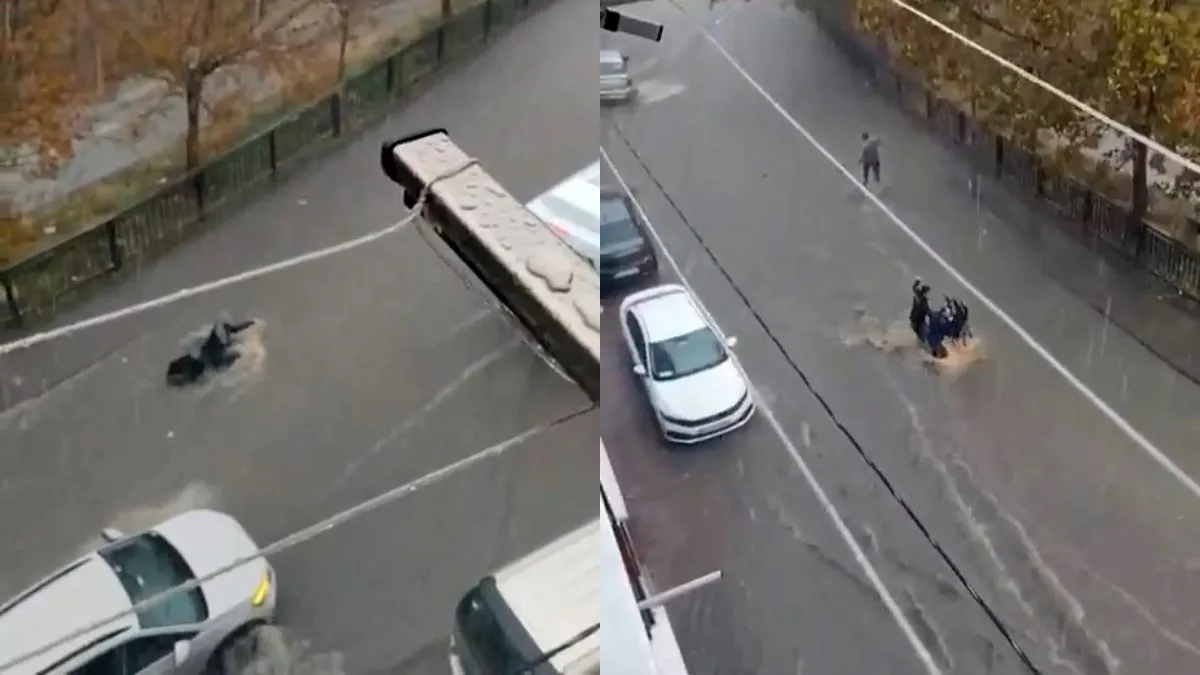 Esenyurt'ta suya kapılan kadın akıntıyla sürüklendi
