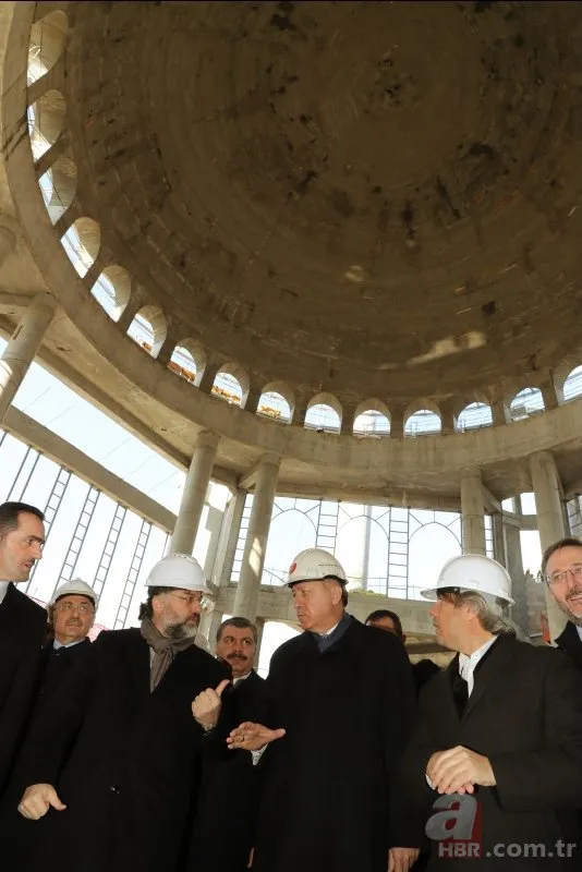 Başkan Erdoğan Taksim Camii’nde incelemelerde bulundu