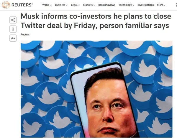 Ajanslar son dakika duyurdu: Elon Musk Twitter’ı satın aldı! İşte maliyeti