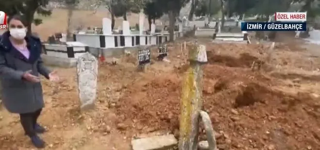 Hem İzmir Büyükşehir Belediyesi hem de defineciler tarafından yok edildi! 300 yıllık Osmanlı’dan kalma mezar taşları kırıldı
