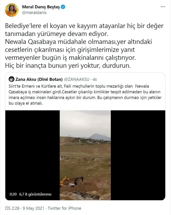 HDP’li vekillerin toplu mezar dedikleri yerde hurda çıkarma işi çıktı!
