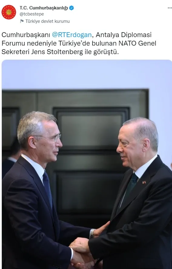 son-dakika-baskan-erdogan-antalya-diplomasi-forumunda-nato-genel-sekreteri-jens-stoltenberg-ile-gorustu-1647009863148.jpg Son dakika: Başkan Erdoğan Antalya Diplomasi Forumu'nda NATO Genel Sekreteri Jens Stoltenberg ile görüştü - 1