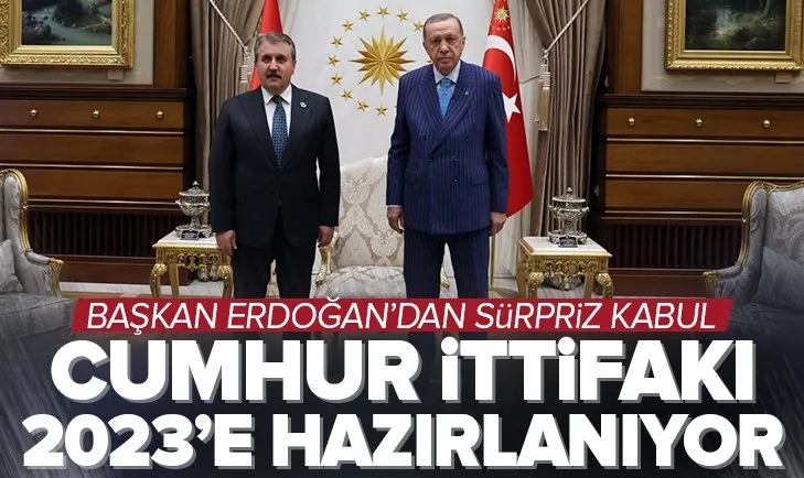 Başkan Erdoğan ile Destici arasında önemli görüşme