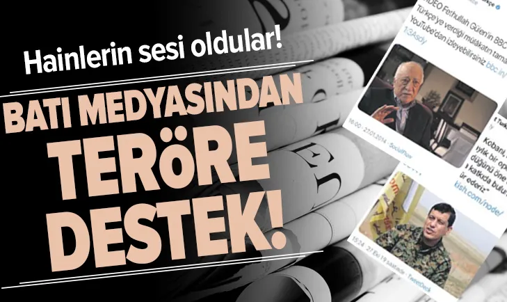 Yabancı medyadan teröre açık destek