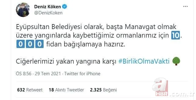 Türkiye yangına karşı tek yürek: Ünlü isimler de destek veriyor! Ormanlara ağaç dikilmesi için büyük kampanya başladı 23