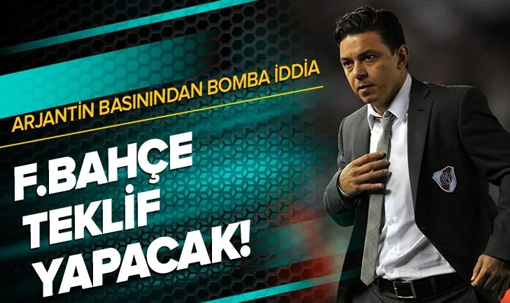 Fenerbahçe için bomba iddia: Teknik direktör için Marcelo Gallardo ile görüşülüyor