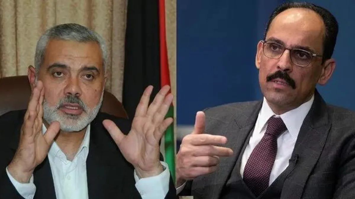 Kalıcı ateşkes masada! MİT Başkanı İbrahim Kalın Hamas lideri Haniye ile görüştü! İşte ele alınan konular...