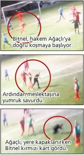 Deniz Ateş Bitnel hakeme saldırdı