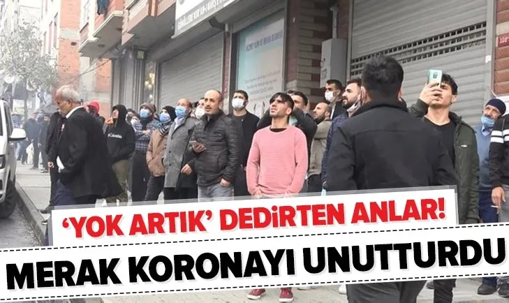 Sultangazi'de virüsü unuttular! Yangını seyretmek için toplandılar