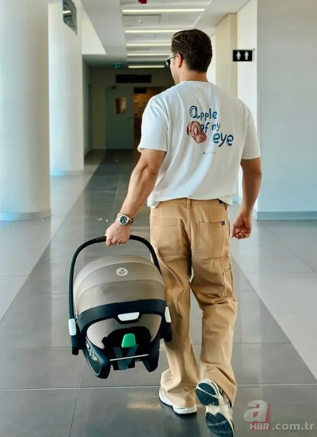 Sarı saçlar babadan! Tolga Sarıtaş'tan 3 aylık oğluyla ilk kare 3