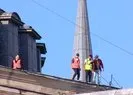 Ayasofya Camii’nde dikkat çeken an! Böyle görüntülendi