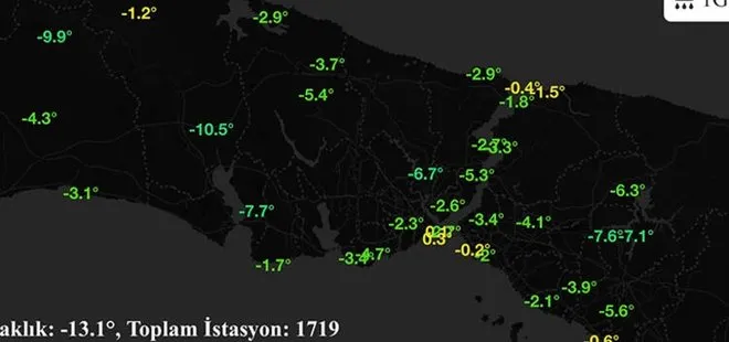 Son dakika: İstanbullular dikkat: Korkutan harita! Kar yağışı sonrası ortaya çıktı