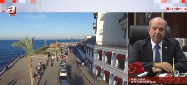 KKTC Cumhurbaşkanı Ersin Tatar A Haber’e konuştu: Ne mutlu ki dünya kürsüsüne çıkıp konuşan Recep Tayyip Erdoğan var