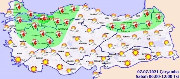 Meteoroloji hava durumu | İstanbul’da bugün hava nasıl olacak? 7 Temmuz Çarşamba hava durumu