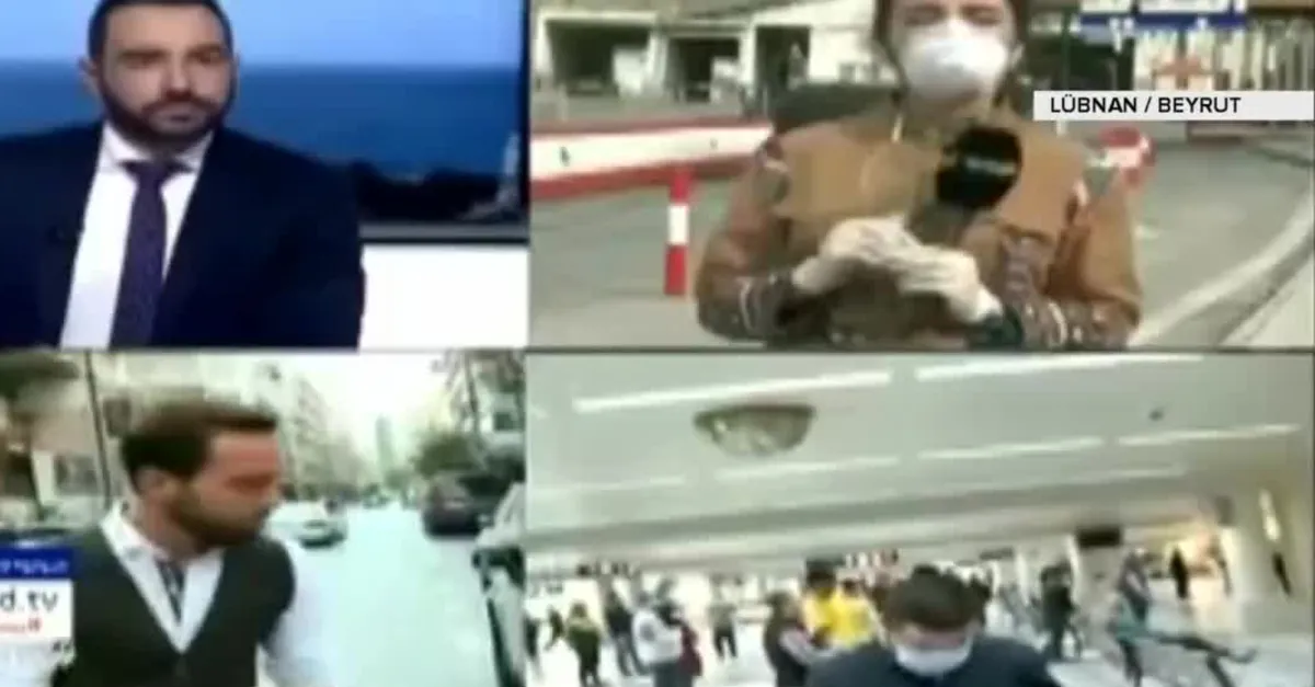 Canlı yayında bir anda yere yığıldı!