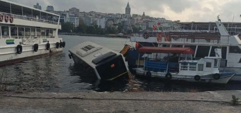 Son dakika: İETT otobüsü denize düştü! Ölü ve yaralı var mı? A Haber olay yerinde